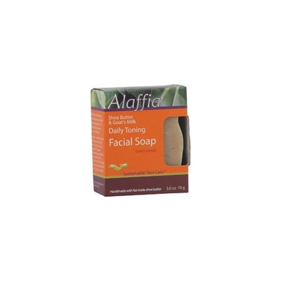 Alaffia- Shea Butter & Goat Milk Daily Toning Face Soap, Sweet Lavender- 3 oz