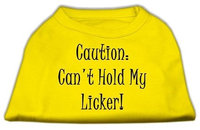 Ahi Can't Hold My Licker Screen Print Shirts Yellow XXL (18)