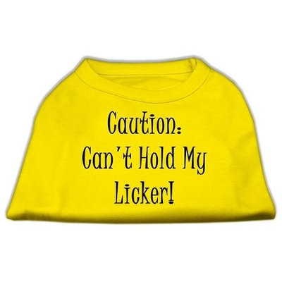 Ahi Can't Hold My Licker Screen Print Shirts Yellow XXL (18)