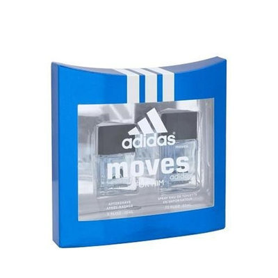 Adidas Moves By Adidas For Men. Set-edt Spray .75 Ounces & Aftershave .5 Ounces