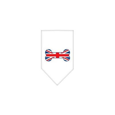 Ahi Bone Flag UK Screen Print Bandana White Small