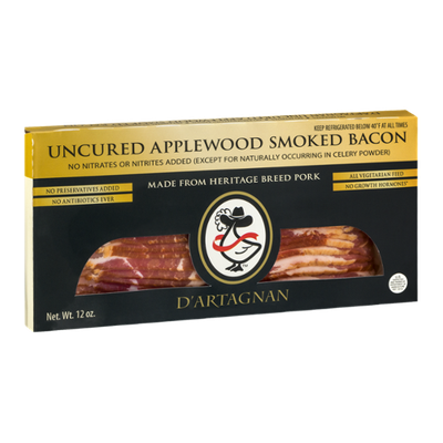 D'Artagnan Uncured Applewood Smoked Bacon