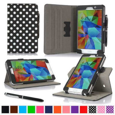 rooCASE Samsung Galaxy Tab 4 7.0 SM-T230 Tablet Case - Dual View Multi-Angle Stand Cover with Pen Stylus for Tab4 7-Inch 7