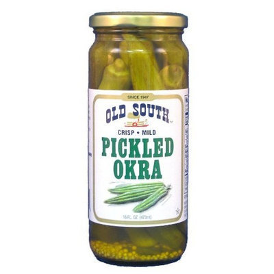 Old South South Mild Pickled Okra 16 Oz Jar (2 Pack)