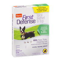 Hartz First Defense Topical Treatment for Dogs 5-22lbs - 3 CT