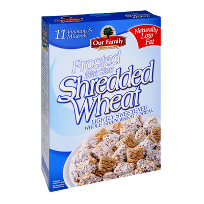 Our Family Frosted Shredded Wheat Cereal