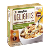 Jimmy Dean Delights Turkey Sausage Breakfast Bowl Egg Whites, Potatoes, Turkey Sausage & Cheese