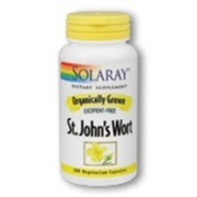 Solaray Organic St. John's Wort Supplement,450 mg, 100 Count