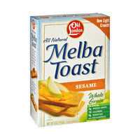 Old London All Natural Sesame Melba Toast