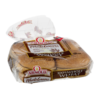 Arnold Whole Grains Sandwich Rolls 100% Whole Wheat - 8 CT