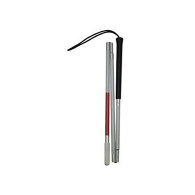 Harvy 3-Section Folding Golf Club Type�Grip White Cane , Black Handle -Affordable Gift! Item #DHAR-9148345