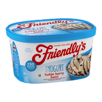 Friendly's Frozen Yogurt Fudge Berry Swirl