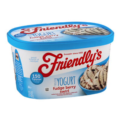 Friendly's Frozen Yogurt Fudge Berry Swirl