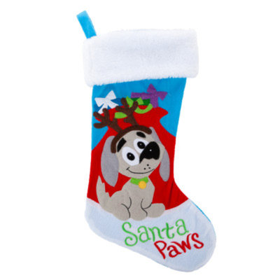 Grreat ChoiceA Pet HolidayTM Santa Paws Stocking