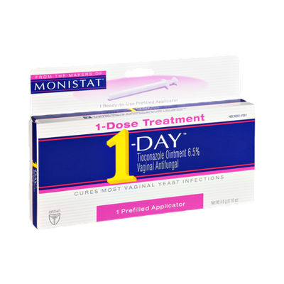 1-Day Vaginal Antifungal Prefilled Applicator 1-Dose Treatment