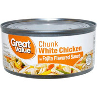 Wal-mart Stores, Inc. Great Value Chunk White Chicken in Fajita Flavored Sauce, 10 oz