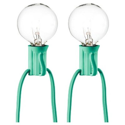 25ct Clear Globe String Lights - Turquoise String - Room Essentialsâ¢