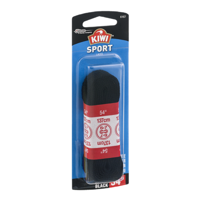 Kiwi 54'' Sport Laces Flat Black - 1 CT