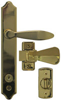 Ideal Security Inc. Deluxe E-Coat Storm Door Handle Set with Deadbolt SK1215BB