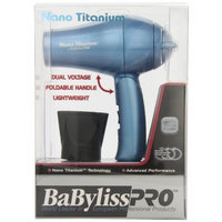 BaBylissPRO BaByliss Pro BABNT053T Nano Titanium Travel Dryer