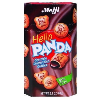 Meiji Hello Panda Chocolate Creme Filled Cookies, 2.1-Ounce Boxes (Pack of 20)
