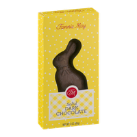 Fannie May Solid Dark Chocolate Bunny