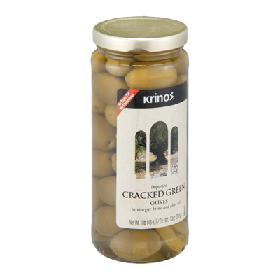 Krinos Cracked Green Olives