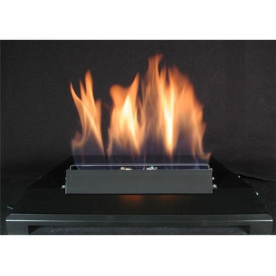 American Fireglass 24 Single Face Black finish Propane Burner with On/Off Control