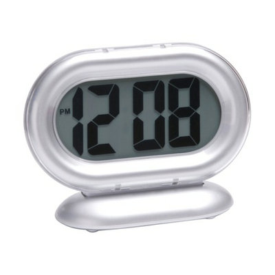 Timelink Room Essentials Big Digit Alarm Clock - Silver