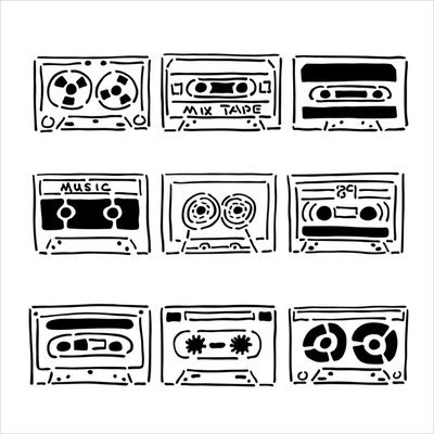 Crafters Workshop Crafter's Workshop Templates 12 X12 - Mix Tape