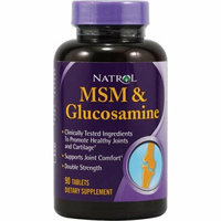 Natrol MSM and Glucosamine Double Strength 90 Tablets