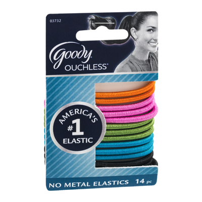 Goody Ouchless No Metal Elastics - 14 CT
