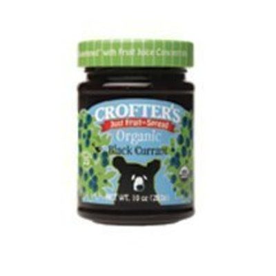 Crofter's Crof ters Fruit Spread-Black Currant/No Sugar (95% Organic), 10-Ounce (Pack of 6)