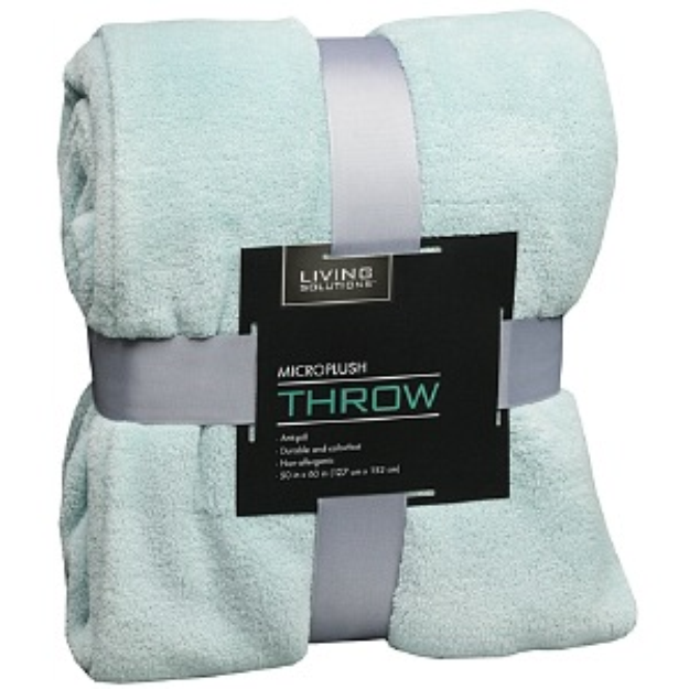 Living Solutions Microplush Throw 50X60 Pattern Varies