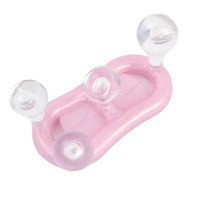 Handheld Full Body Massage Stress Relief Massager Roller Tool Clear Pink