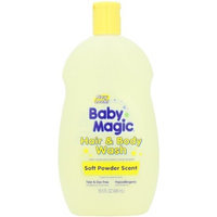 Baby Magic Hair and Body Wash, Soft Powder Scent, 16.5 Ounces (Pack of 6)