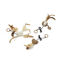 Ethical Pet Products (Spot) CSO2841 Eco Friendly Natural 2-Tone Jute Teaser Ring Cat Toy, Tan