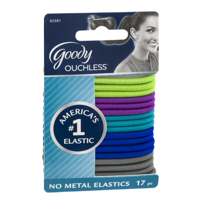 Goody Ouchless No Metal Elastics - 17 CT
