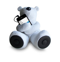 Sungale - Rspa, Inc Sungale - RSPA Inc S-T1 Teddy Bear Speaker-White