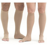 Mediven Plus, Knee-High, Extra Wide With Top Band, Petite, 30-40mmHg, Open Toe, Compression Stocking, Beige, VII