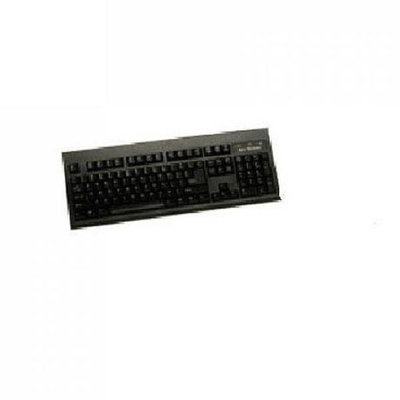 Keytronic E06101USBB Black USB Keyboard w/2port hub