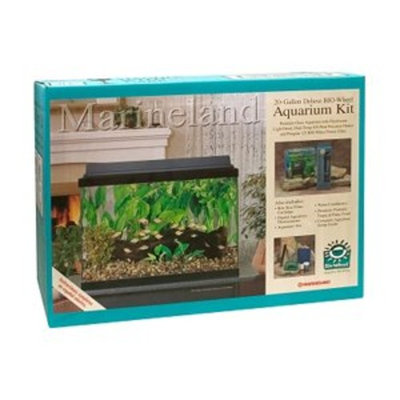 Marineland (Aquaria) AMLPFK20B Biowheel Aquarium Kit with LED Light, 20-Gallon