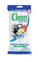 Handstands Refresh Your Car Cleaning Wipes 20 ct Resealable Pouch- Hawaiian Sunrise