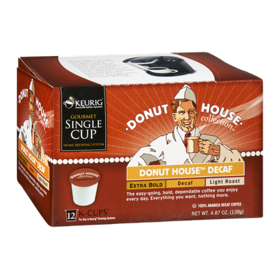 Donut House Collection Keurig Donut House Decaf Extra Bold, Decaf, Light Roast K-Cups - 12 PK