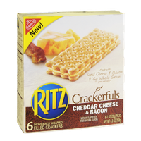 Nabisco RITZ Crackerfuls Cheddar Cheese & Bacon Filled Crackers