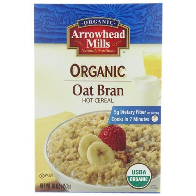 Arrowhead Mills Organic Oat Bran Hot Cereal, 16 Ounce (Pack of 12)