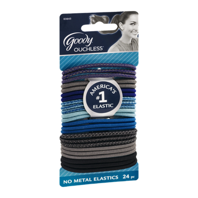 Goody Ouchless No Metal Elastics - 24 CT