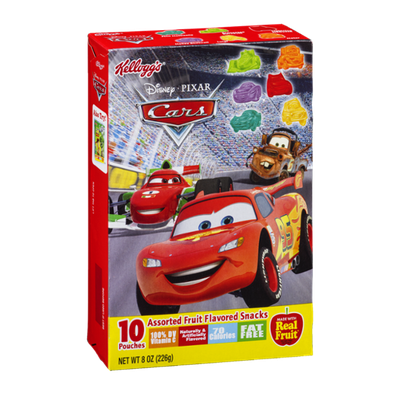 Kellogg's Disney Pixar Cars Assorted Fruit Flavored Snacks - 10 CT