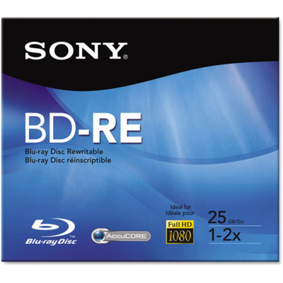 Sony BNE25RH/2 Blu-ray Rewritable Media - BD-RE - 2x - 25 GB - 1 Pack Jewel Case