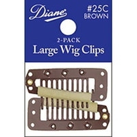 Diane Large Brown Wig Clips (2-pack)